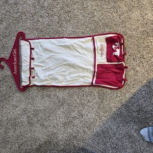 American Girl Doll Garment Bag - Red and White